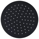 vidaXL fekete kerek rozsdamentes acél esőztető zuhanyfej 20 cm