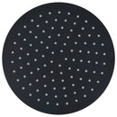 vidaXL fekete kerek rozsdamentes acél esőztető zuhanyfej 25 cm