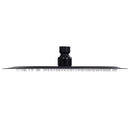 vidaXL fekete kerek rozsdamentes acél esőztető zuhanyfej 25 cm