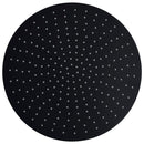 vidaXL fekete kerek rozsdamentes acél esőztető zuhanyfej 40 cm