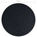 vidaXL fekete kerek rozsdamentes acél esőztető zuhanyfej 50 cm