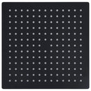 vidaXL fekete négyszögletes rozsdamentes acél esőztető zuhanyfej 30x30 cm