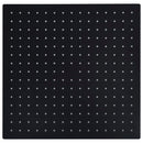 vidaXL fekete négyszögletes rozsdamentes acél esőztető zuhanyfej 40x40 cm