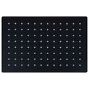 vidaXL fekete négyszögletes rozsdamentes acél esőztető zuhanyfej 30x20 cm