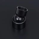 vidaXL fekete négyszögletes rozsdamentes acél esőztető zuhanyfej 30x20 cm