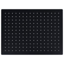 vidaXL fekete négyszögletes rozsdamentes acél esőztető zuhanyfej 40x30 cm