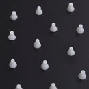 vidaXL fekete négyszögletes rozsdamentes acél esőztető zuhanyfej 40x30 cm