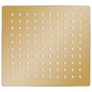 vidaXL aranyszínű négyszögletes rozsdamentes acél esőztető zuhanyfej 20x20 cm