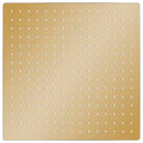 vidaXL aranyszínű négyszögletes rozsdamentes acél esőztető zuhanyfej 40x40 cm