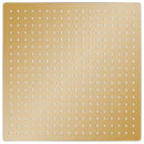 vidaXL aranyszínű négyszögletes rozsdamentes acél esőztető zuhanyfej 50x50 cm