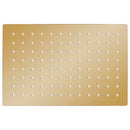 vidaXL aranyszínű négyszögletes rozsdamentes acél esőztető zuhanyfej 30x20 cm