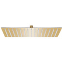 vidaXL aranyszínű négyszögletes rozsdamentes acél esőztető zuhanyfej 40x30 cm