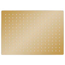 vidaXL aranyszínű négyszögletes rozsdamentes acél esőztető zuhanyfej 40x30 cm