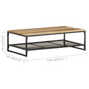 vidaXL tömör újrahasznosított fa dohányzóasztal 110 x 60 x 35 cm