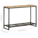 vidaXL tömör mangófa tálalóasztal 110 x 35 x 75 cm