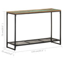 vidaXL tömör újrahasznosított fa tálalóasztal 110 x 35 x 75 cm