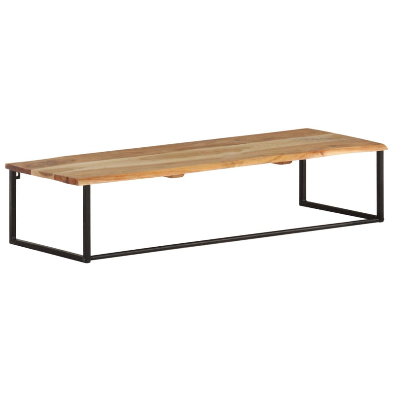 vidaXL tömör akácfa ruhafogas természetes éllel 100 x 35 x 22 cm