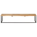 vidaXL tömör akácfa ruhafogas természetes éllel 100 x 35 x 22 cm
