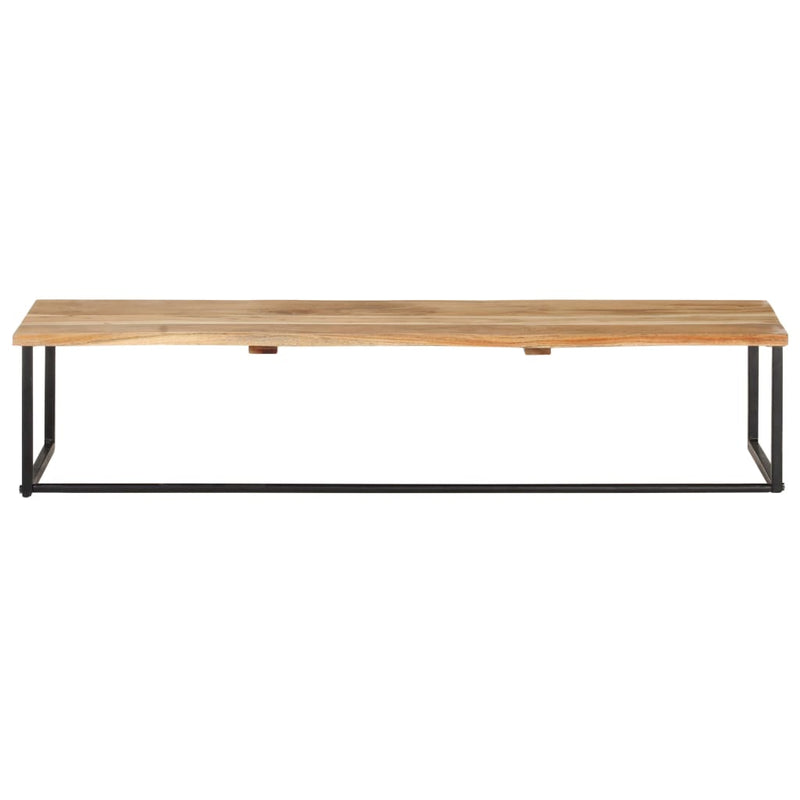 vidaXL tömör akácfa ruhafogas természetes éllel 100 x 35 x 22 cm