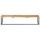 vidaXL tömör akácfa ruhafogas természetes éllel 100 x 35 x 22 cm