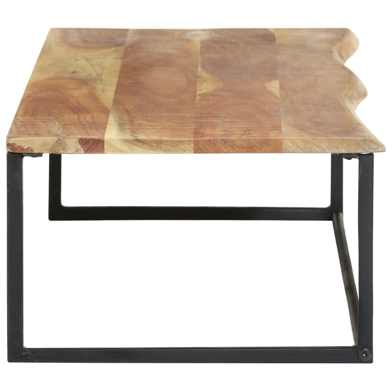 vidaXL tömör akácfa ruhafogas természetes éllel 100 x 35 x 22 cm