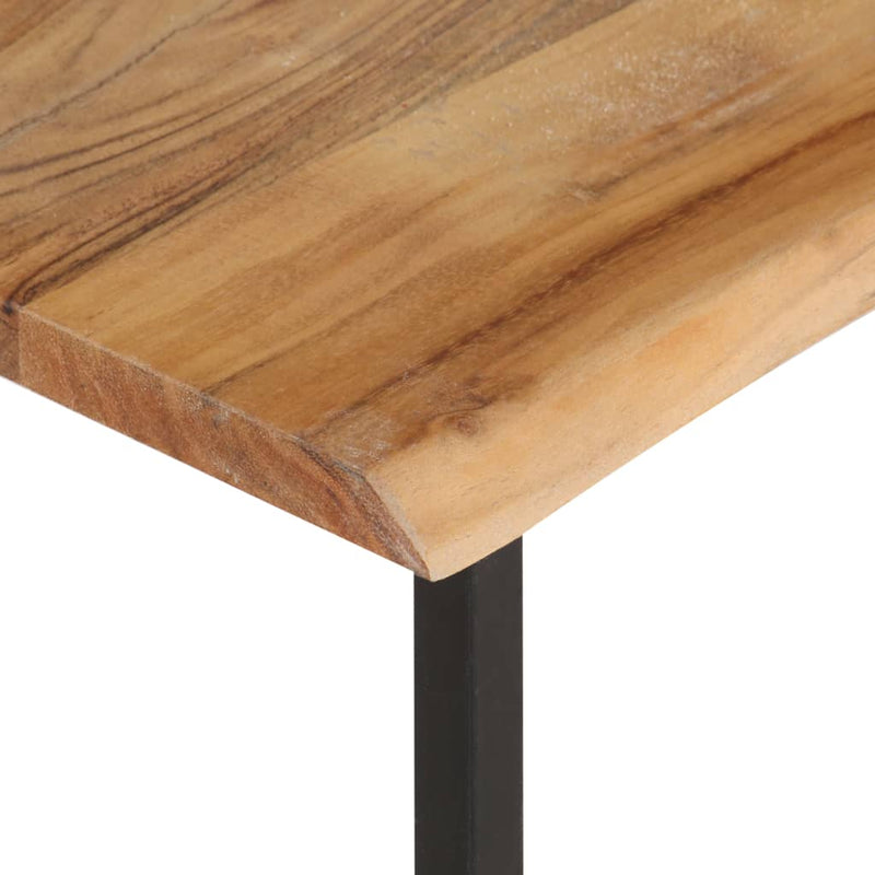 vidaXL tömör akácfa ruhafogas természetes éllel 100 x 35 x 22 cm