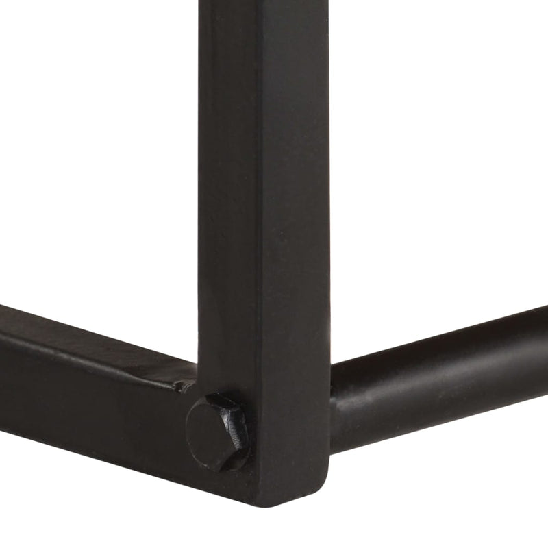 vidaXL tömör akácfa ruhafogas természetes éllel 100 x 35 x 22 cm