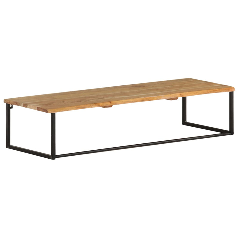 vidaXL tömör akácfa ruhafogas természetes éllel 100 x 35 x 22 cm
