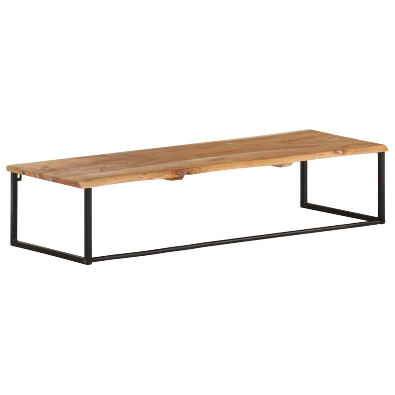 vidaXL tömör akácfa ruhafogas természetes éllel 100 x 35 x 22 cm