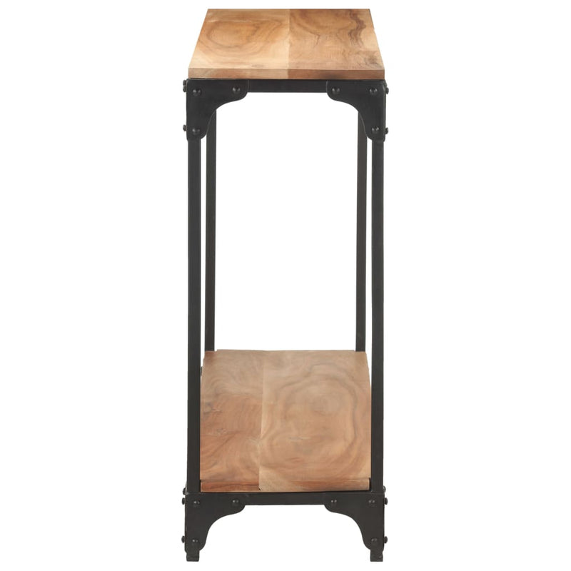 vidaXL tömör akácfa tálalóasztal 110 x 30 x 75 cm