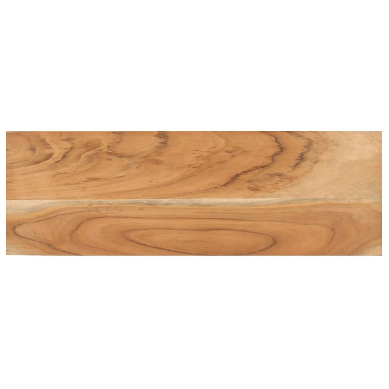 vidaXL tömör akácfa tálalóasztal 110 x 30 x 75 cm