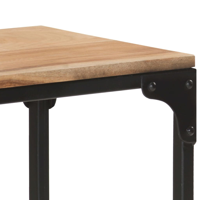 vidaXL tömör akácfa tálalóasztal 110 x 30 x 75 cm