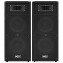 vidaXL 2 db professzionális fekete passzív hifi színpadi hangfal 1000W