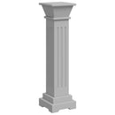 vidaXL klasszikus szürke MDF szögletes oszlop virágállvány 17x17x66cm