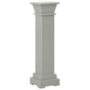 vidaXL klasszikus szürke MDF szögletes oszlop virágállvány 17x17x66cm