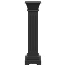 vidaXL klasszikus fekete MDF szögletes oszlop virágállvány 17x17x66cm
