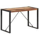 vidaXL tömör fa étkezőasztal paliszander felülettel 120 x 60 x 75 cm