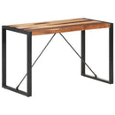 vidaXL tömör fa étkezőasztal paliszander felülettel 120 x 60 x 75 cm