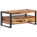 vidaXL tömör akácfa dohányzóasztal 100 x 55 x 45 cm