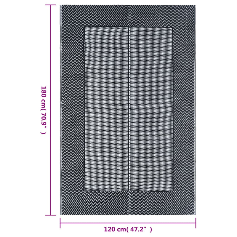 vidaXL kültéri szőnyeg ARAKIL szürke 120x180 cm PP