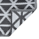 vidaXL kültéri szőnyeg ARAKIL fekete 120x180 cm PP