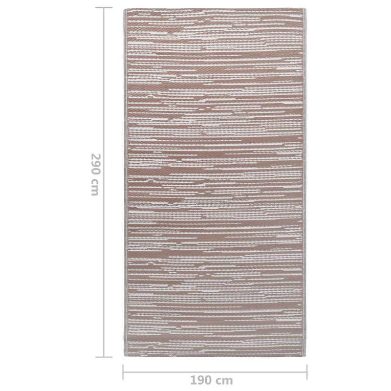 vidaXL kültéri szőnyeg ARAKIL barna 190x290 cm PP