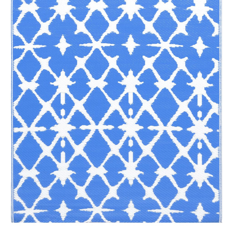 vidaXL kültéri szőnyeg ARAKIL kék és fehér 190x290 cm PP