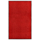 vidaXL piros kimosható lábtörlő 90 x 150 cm