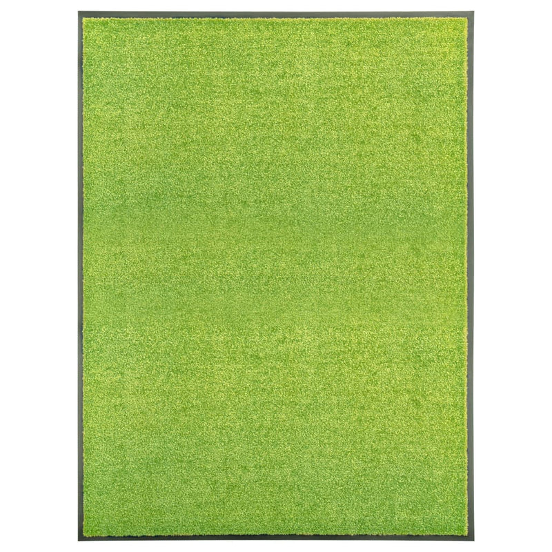 vidaXL zöld kimosható lábtörlő 90 x 120 cm