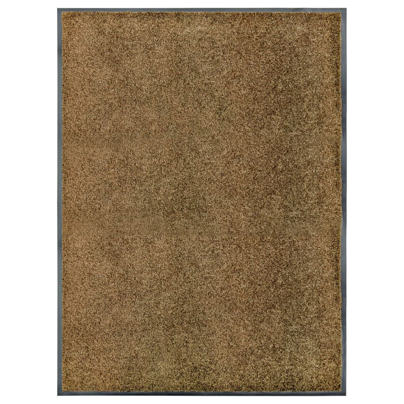 vidaXL barna kimosható lábtörlő 90 x 120 cm