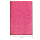 vidaXL rózsaszín kimosható lábtörlő 120 x 180 cm