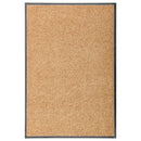 vidaXL krémszínű kimosható lábtörlő 60 x 90 cm