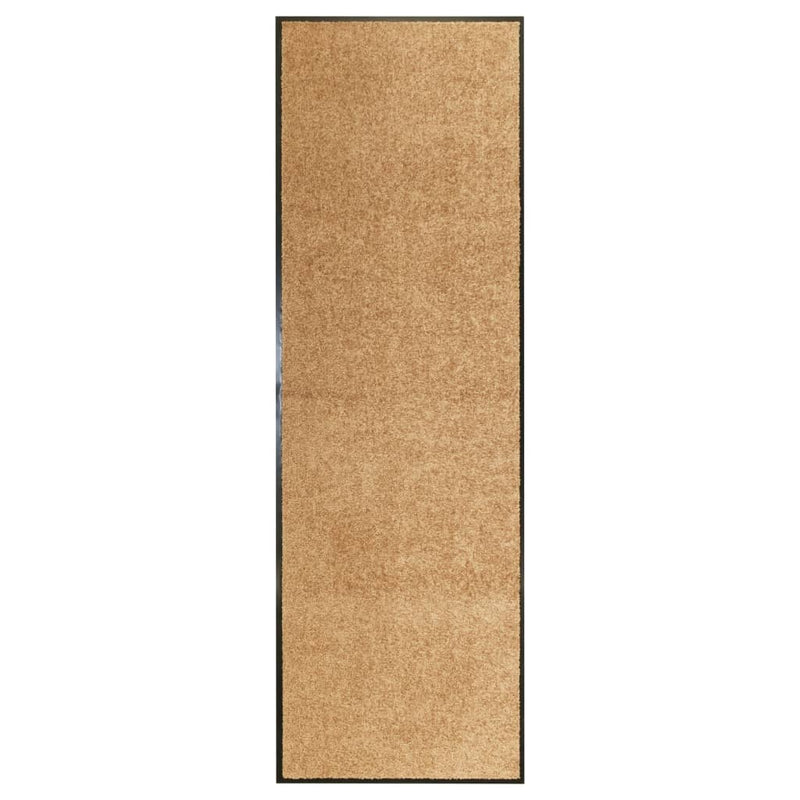 vidaXL krémszínű kimosható lábtörlő 60 x 180 cm