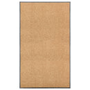 vidaXL krémszínű kimosható lábtörlő 90 x 150 cm